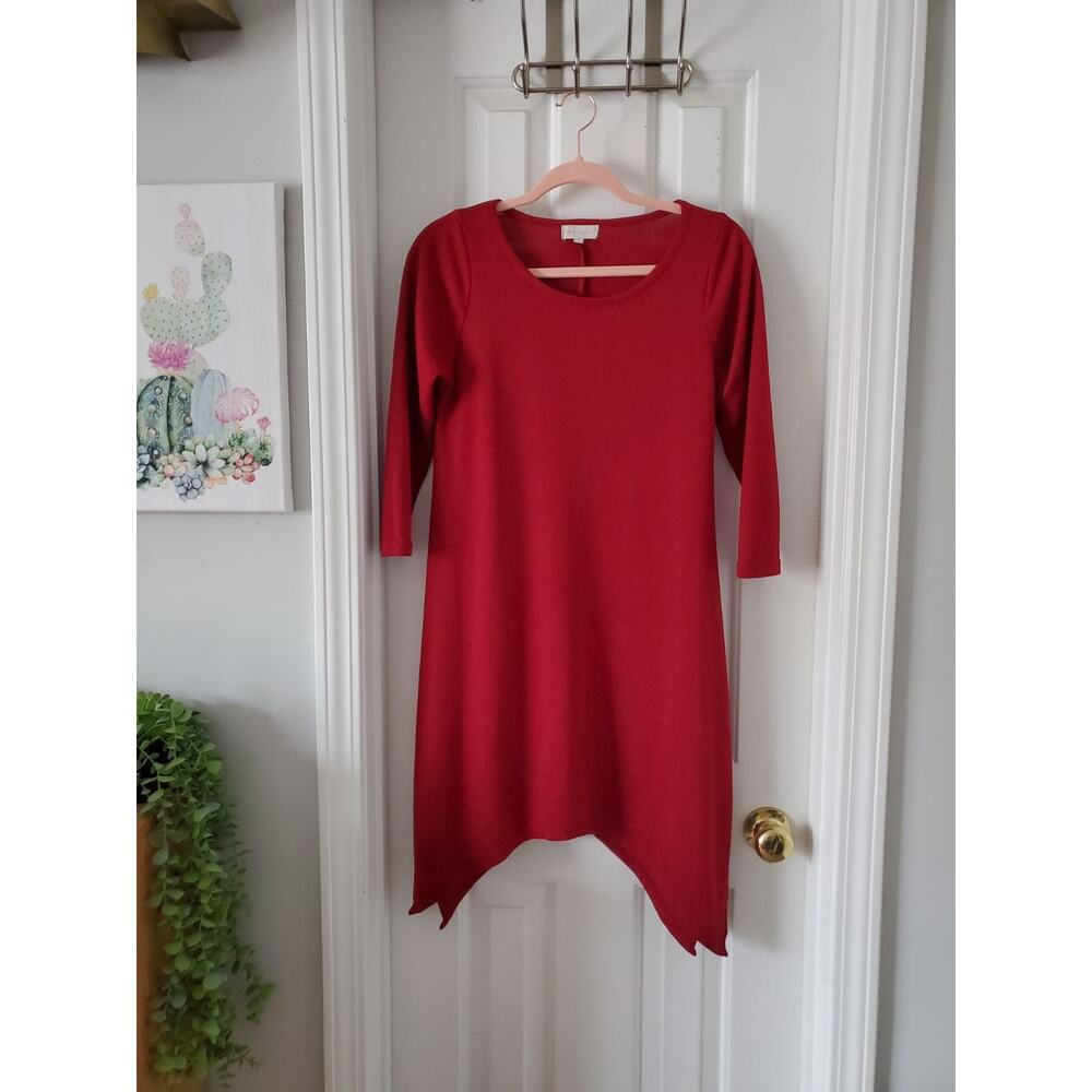 Charming Charlie Dark Red Sweater Dress Size S